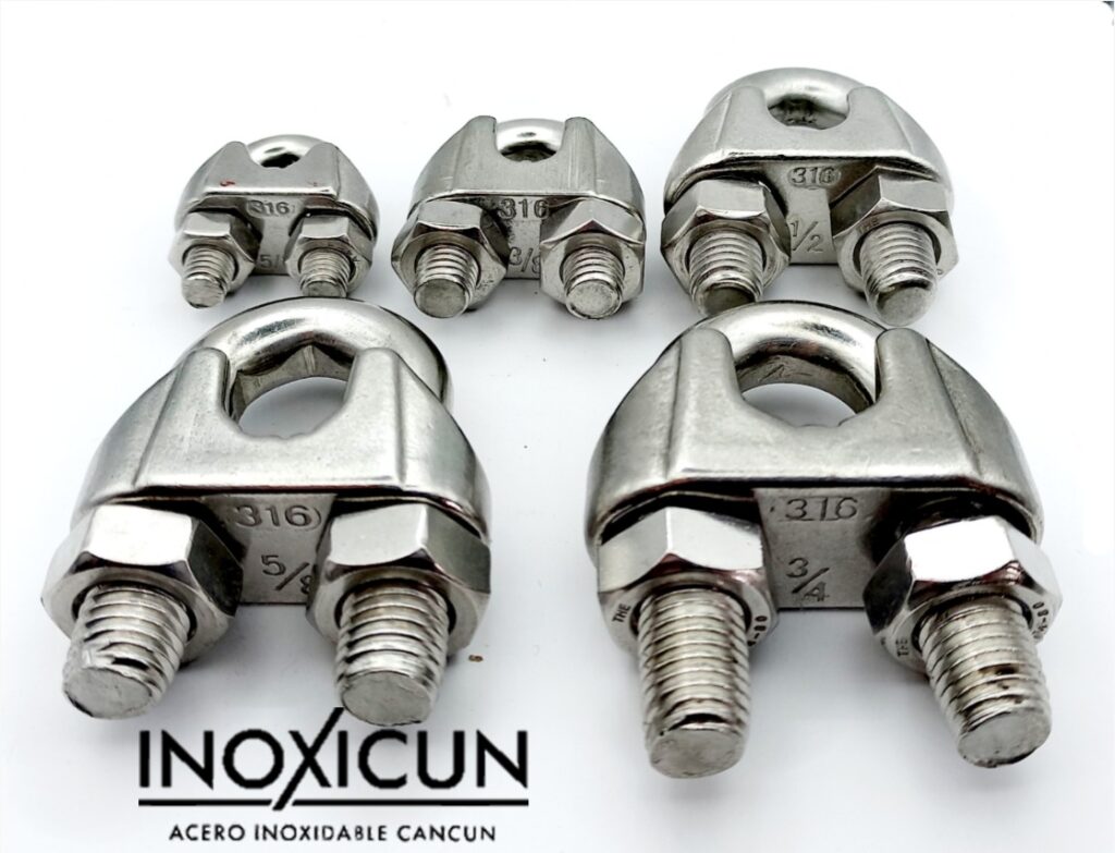 Nudo para cable 3/4" inoxidable T-316 - INOXICUN - Acero Inoxidable